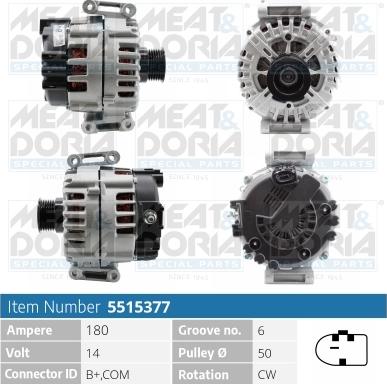 Meat & Doria 5515377 - Alternator www.molydon.hr
