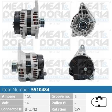 Meat & Doria 5510484 - Alternator www.molydon.hr