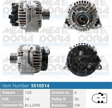Meat & Doria 5510514 - Alternator www.molydon.hr