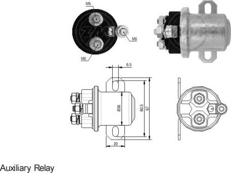 Messmer ZM3409 - Elektromagnetni Prekidač, starter www.molydon.hr