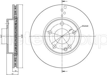 Metelli 23-1438C - Kočioni disk www.molydon.hr