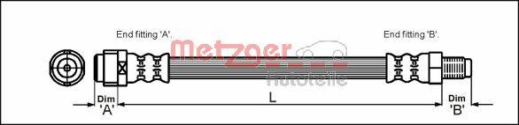 Metzger 4110581 - Kočiono crijevo, lajtung www.molydon.hr
