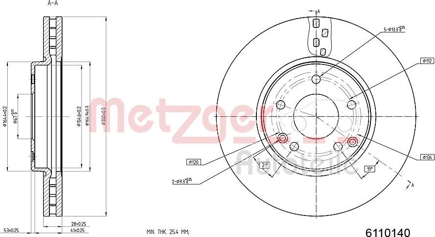 Metzger 6110140 - Kočioni disk www.molydon.hr