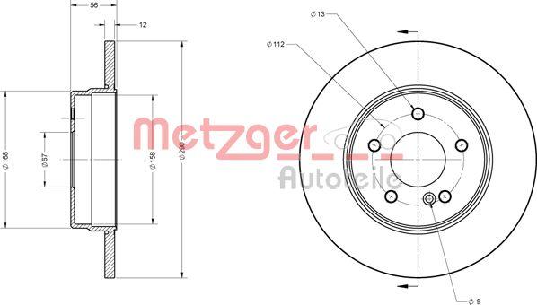Metzger 6110218 - Kočioni disk www.molydon.hr