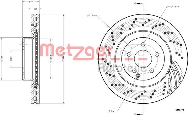 Metzger 6110771 - Kočioni disk www.molydon.hr