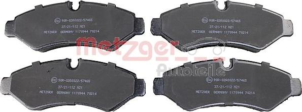 Metzger 1170944 - Komplet Pločica, disk-kočnica www.molydon.hr