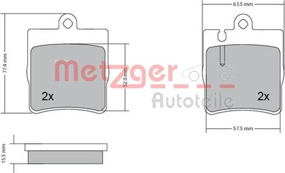 Metzger 1170064 - Komplet Pločica, disk-kočnica www.molydon.hr