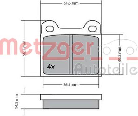 Metzger 1170003 - Komplet Pločica, disk-kočnica www.molydon.hr