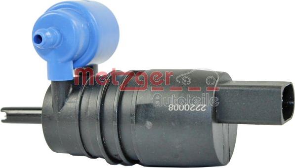 Metzger 2220008 - Pumpa za tekućinu za pranje, pranje vjetrobrana www.molydon.hr
