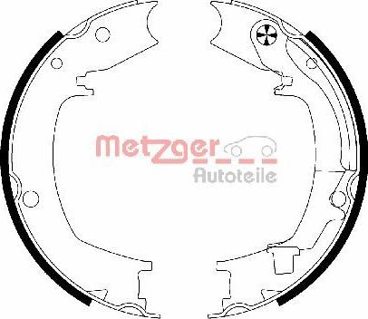 Metzger MG 204 - Komplet kočionih obloga, rucna kočnica www.molydon.hr