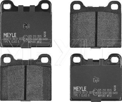 Meyle 025 210 3515 - Komplet Pločica, disk-kočnica www.molydon.hr
