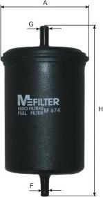 Mfilter BF 674 - Filter za gorivo www.molydon.hr