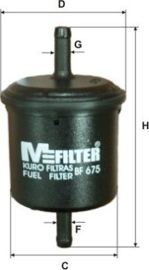 Mfilter BF 675 - Filter za gorivo www.molydon.hr