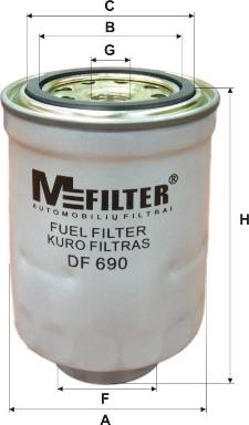 Mfilter DF 690 - Filter za gorivo www.molydon.hr