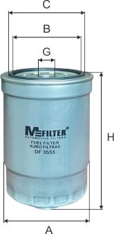 Mfilter DF 3555 - Filter za gorivo www.molydon.hr
