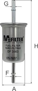 Mfilter DF 3563 - Filter za gorivo www.molydon.hr