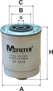 Mfilter DF 3518 - Filter za gorivo www.molydon.hr