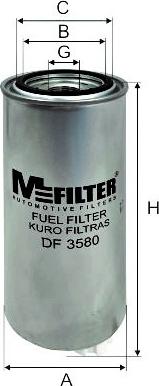 Mfilter DF 3580 - Filter za gorivo www.molydon.hr