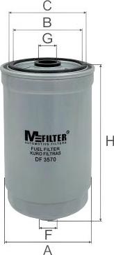 Mfilter DF 3570 - Filter za gorivo www.molydon.hr