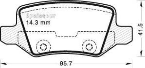 MGA 657 - Komplet Pločica, disk-kočnica www.molydon.hr
