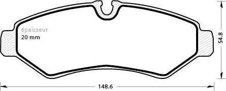 MGA 1322 - Komplet Pločica, disk-kočnica www.molydon.hr