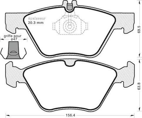 MGA 389 - Komplet Pločica, disk-kočnica www.molydon.hr