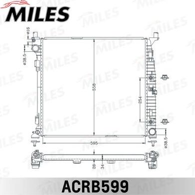 Miles ACRB599 - Hladnjak, hladjenje motora www.molydon.hr