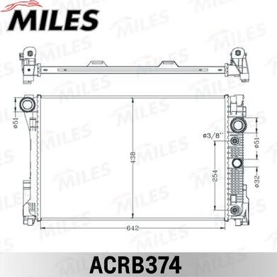 Miles ACRB374 - Hladnjak, hladjenje motora www.molydon.hr