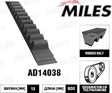 Miles AD14038 - Klinasti remen www.molydon.hr