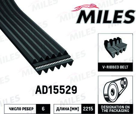 Miles AD15529 - Klinasti rebrasti remen  www.molydon.hr