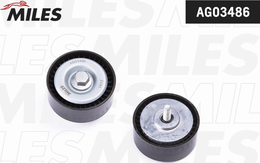 Miles AG03486 - Vodeći valjak , klinasti rebrasti remen  www.molydon.hr