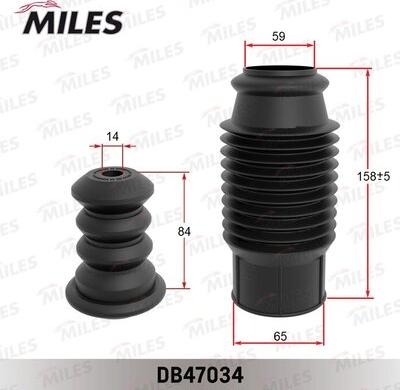 Miles DB47034 - Komplet za zaštitu od prasine, amortizer www.molydon.hr