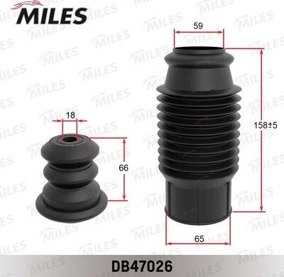 Miles DB47026 - Komplet za zaštitu od prasine, amortizer www.molydon.hr
