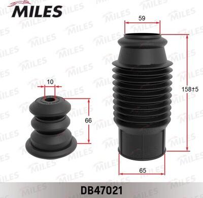 Miles DB47021 - Komplet za zaštitu od prasine, amortizer www.molydon.hr