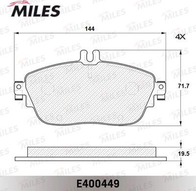 Miles E400449 - Komplet Pločica, disk-kočnica www.molydon.hr