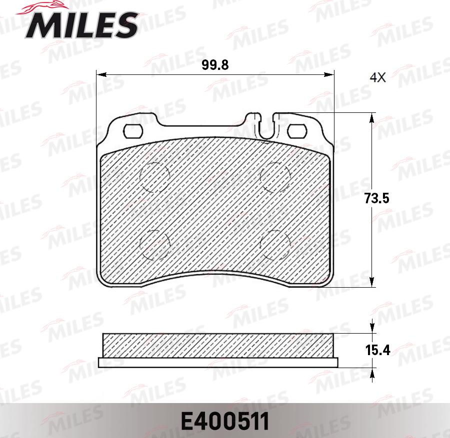 Miles E400511 - Komplet Pločica, disk-kočnica www.molydon.hr
