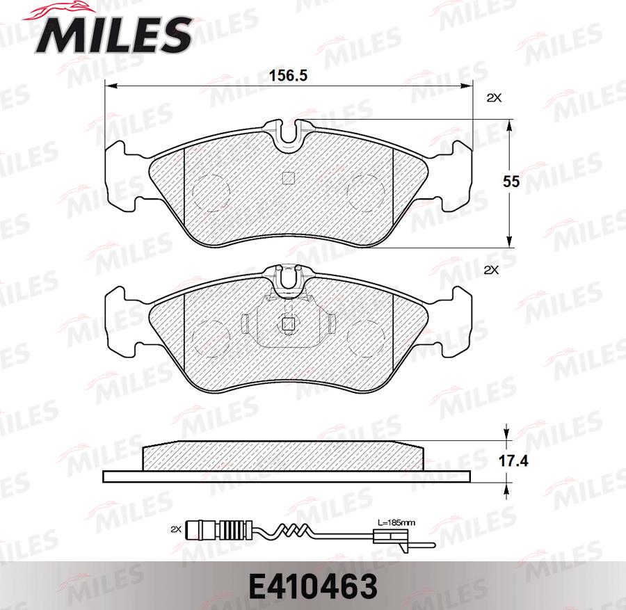 Miles E410463 - Komplet Pločica, disk-kočnica www.molydon.hr
