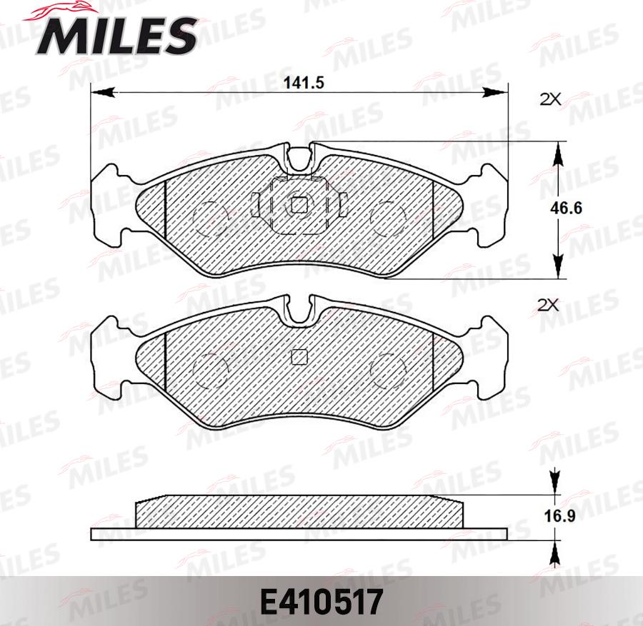 Miles E410517 - Komplet Pločica, disk-kočnica www.molydon.hr