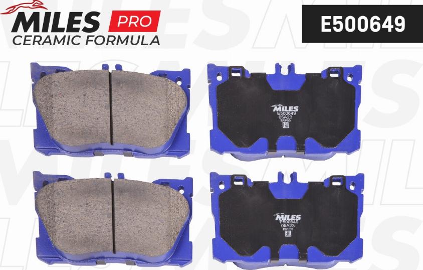 Miles E500649 - Komplet Pločica, disk-kočnica www.molydon.hr