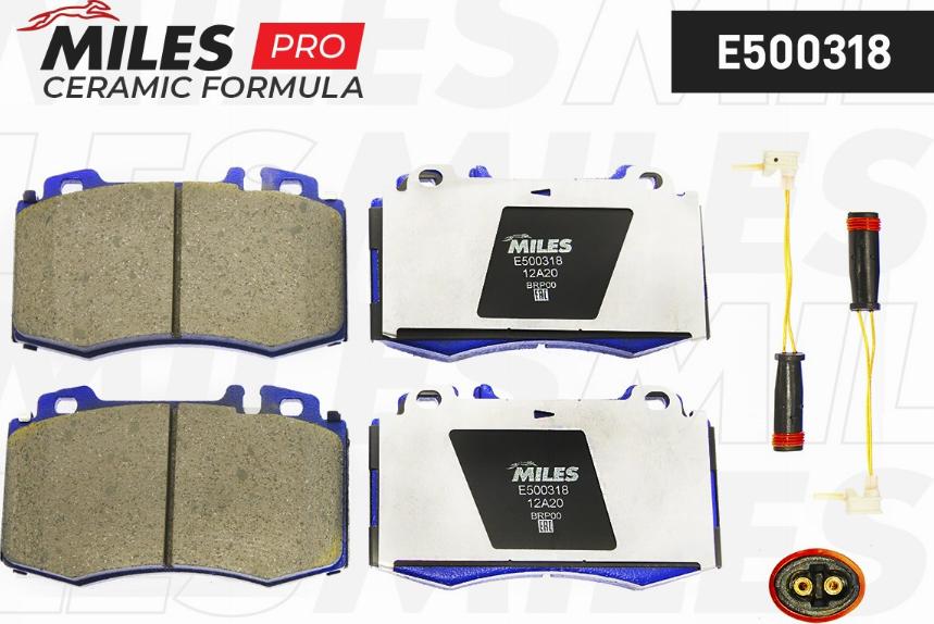 Miles E500318 - Komplet Pločica, disk-kočnica www.molydon.hr