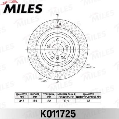 Miles K011725 - Kočioni disk www.molydon.hr