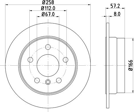 Mintex MDC81846C - Kočioni disk www.molydon.hr