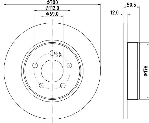 Mintex MDC83142C - Kočioni disk www.molydon.hr