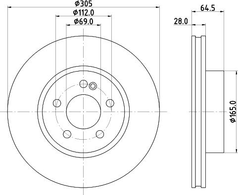 Mintex MDC83136C - Kočioni disk www.molydon.hr