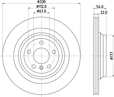 Mintex MDC82672C - Kočioni disk www.molydon.hr