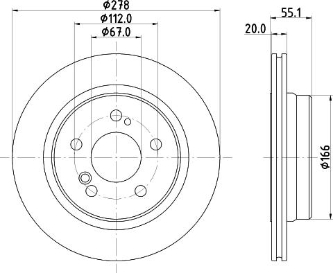 Mintex MDC3034C - Kočioni disk www.molydon.hr