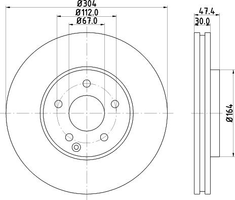 Mintex MDC2064 - Kočioni disk www.molydon.hr