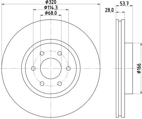 Mintex MDC2846C - Kočioni disk www.molydon.hr