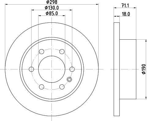 Mintex MDC2851C - Kočioni disk www.molydon.hr