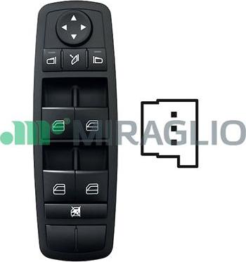 Miraglio 121/MEB76006 - Prekidač, podizačprozora www.molydon.hr